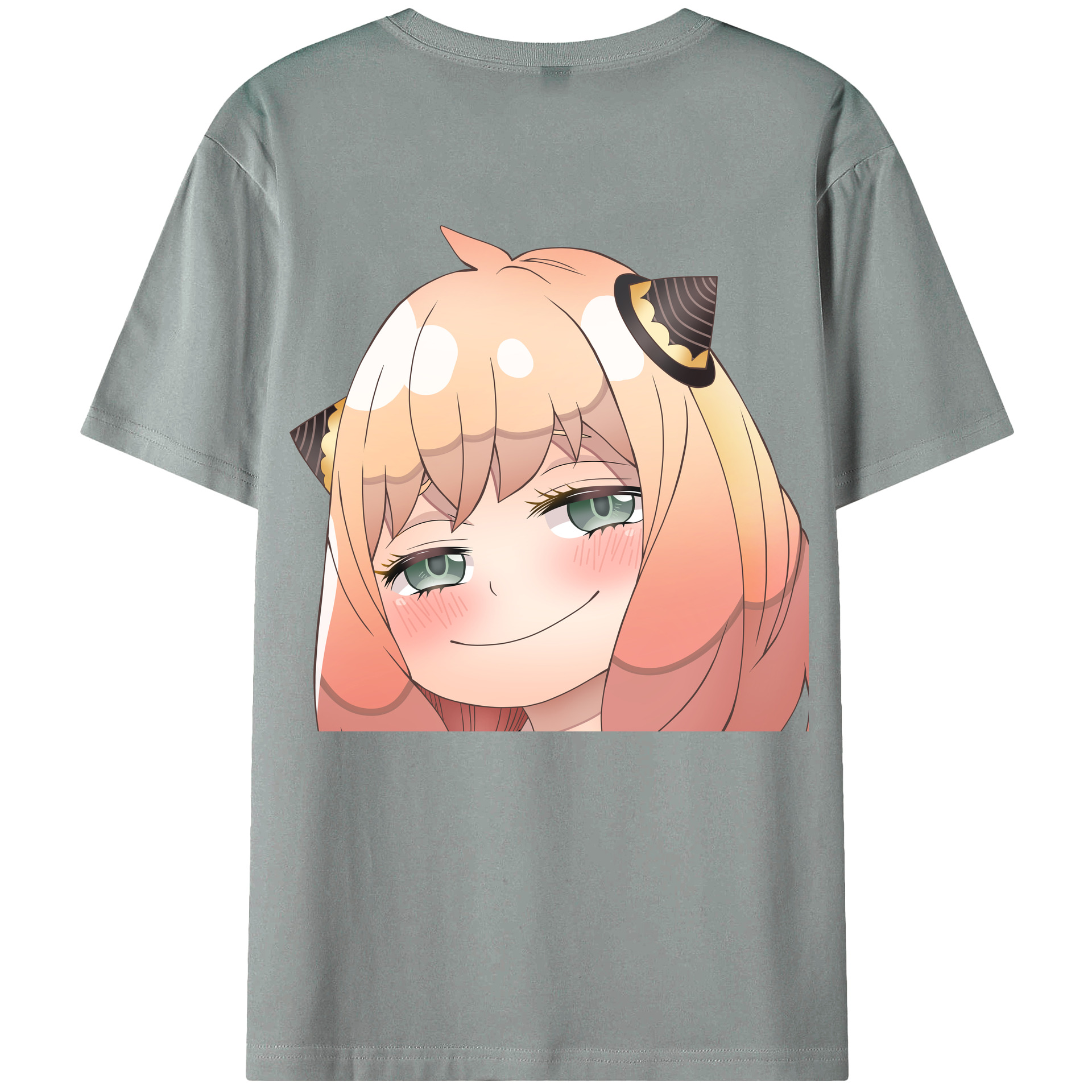 （画像用） SPY×FAMILY间谍家家酒 綿100％ メンズ半袖Tシャツ（バックプリント） 通気性